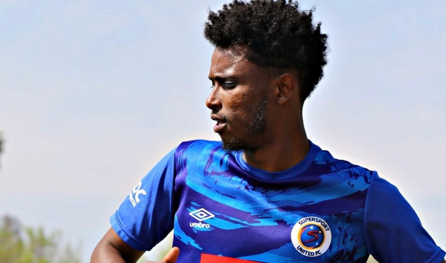 SuperSport United attacker Abubeker Nasir during training