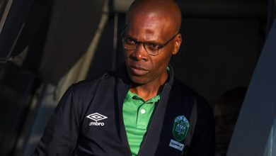 AmaZulu FC co-coach Arthur Zwane getting off a bus before a game