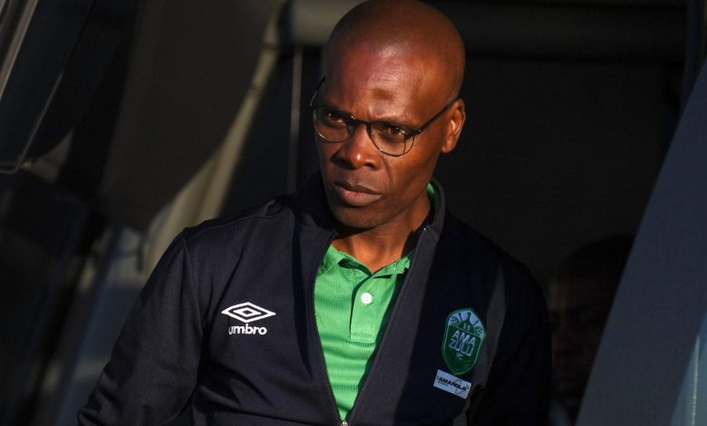 AmaZulu FC co-coach Arthur Zwane getting off a bus before a game