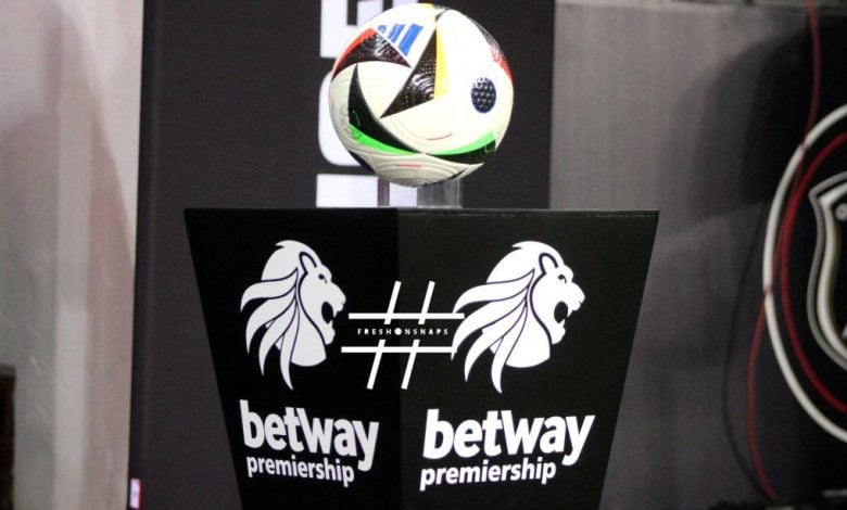 Betway Premiership match ball at Orlando Stadium for an Orlando Pirates game