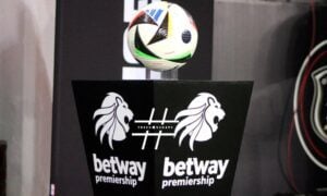 Betway Premiership match ball at Orlando Stadium for an Orlando Pirates game