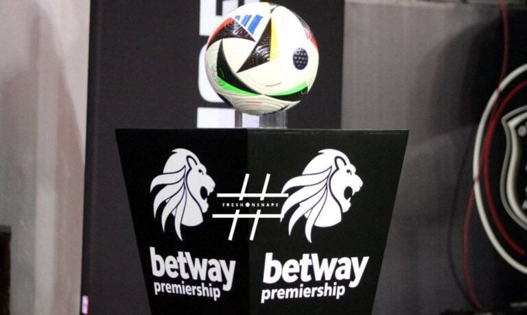 Betway Premiership match ball at Orlando Stadium for an Orlando Pirates game