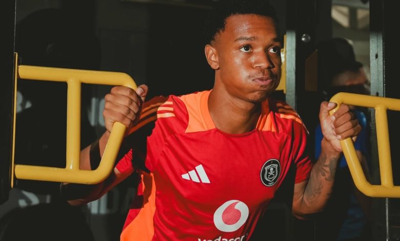 Boitumelo Radiopane of Orlando Pirates at training