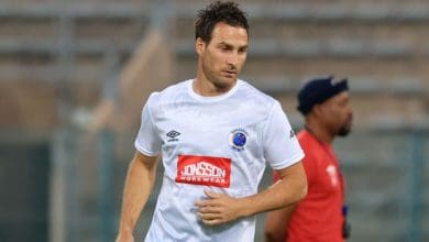 Bradley Grobler warming up for SuperSport United