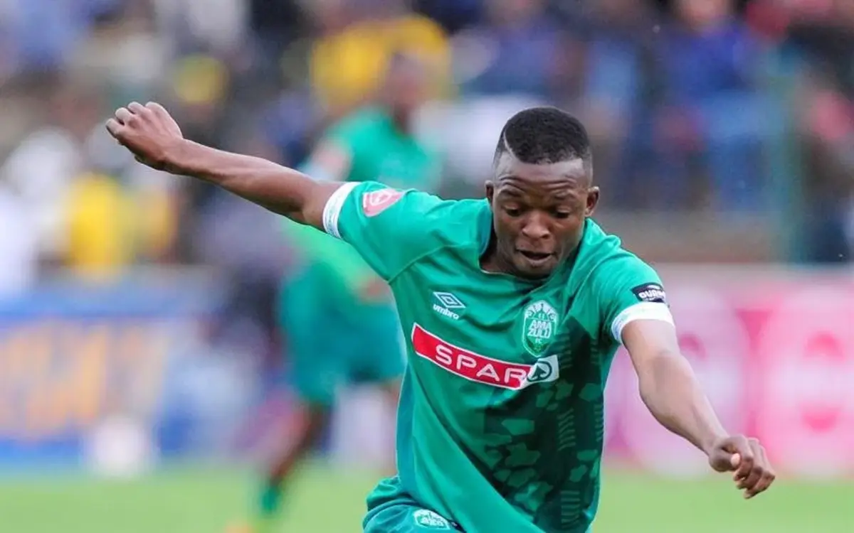 Zimbabwe’s 2024 PSL latest signing Butholezwe Ncube pictured in action during his time at AmaZulu FC