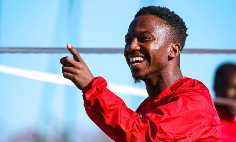 Cassius Mailula at Wydad AC training