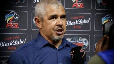 Clinton Larsen during a post-match interview