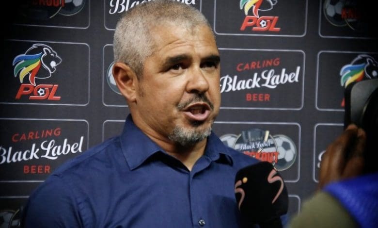 Clinton Larsen during a post-match interview