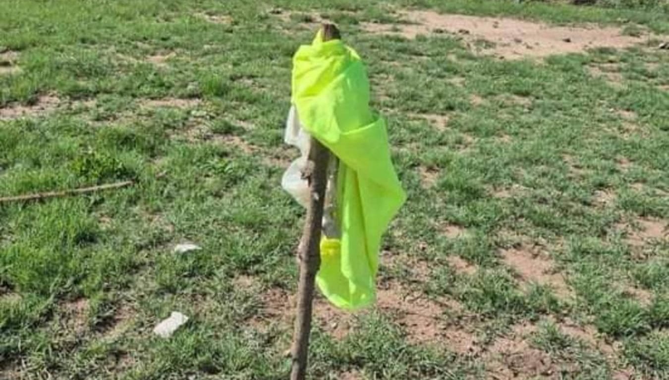 One of the flags Maruleng Celtics used for their home game against Selwane White Vultures