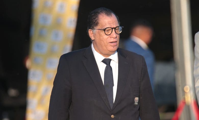 SAFA president Danny Jordaan walking