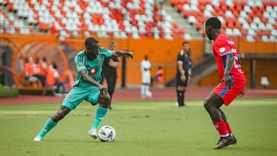 Deon Hotto in action against Stade d’Abidjan