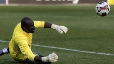 Denis Onyango during a practice session for Mamelodi Sundowns