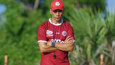 Fadlu Davids at a training session in Tanzania