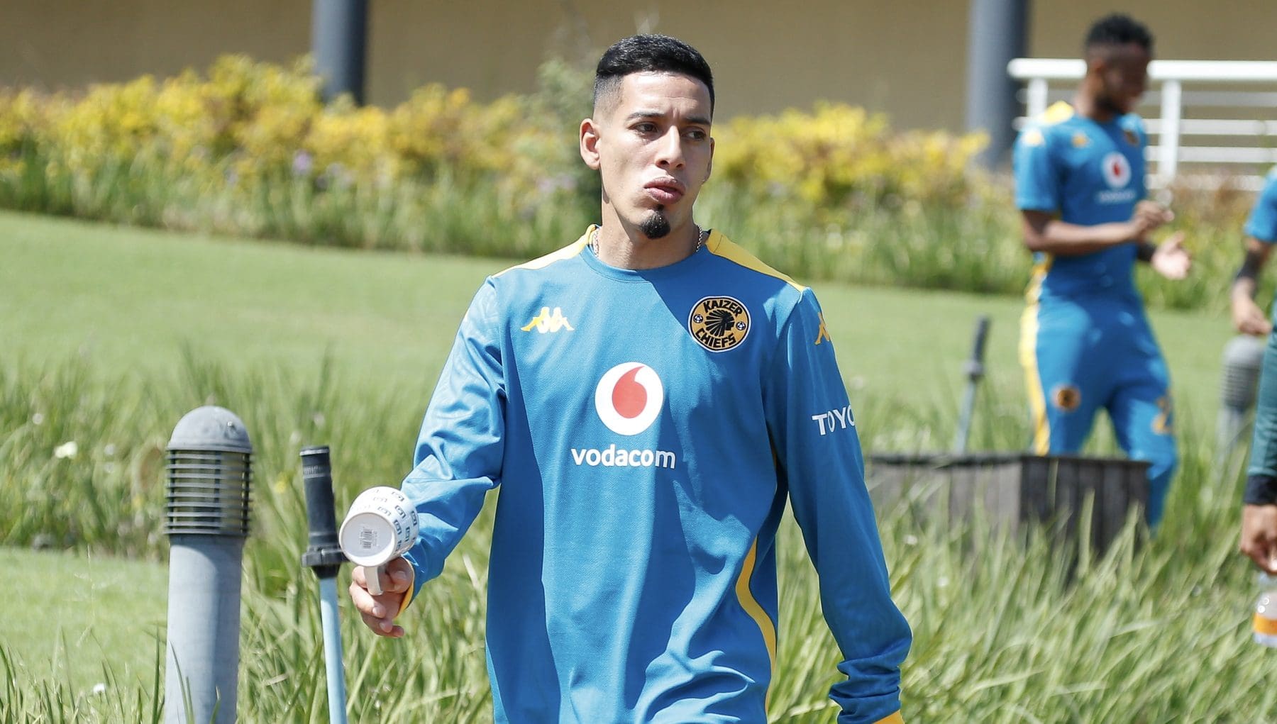 Kaizer Chiefs star Gaston Sirino walking towards training grounds in Naturena