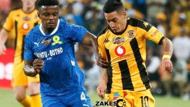 Gaston Sirino in action for Kaizer Chiefs against Mamelodi Sundowns