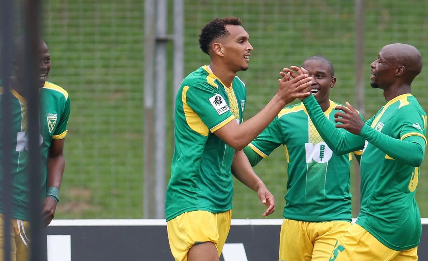 Golden Arrows players celebrating a goal