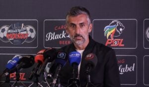 Carling All Stars coach Jose Riveiro in the press conference