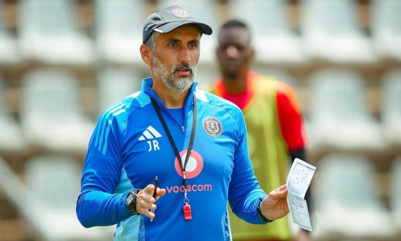 Jose Riveiro during Orlando Pirates training