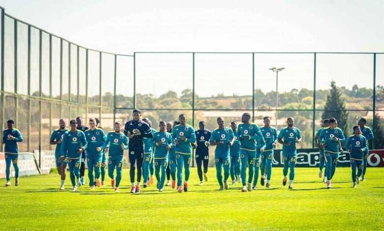 Kaizer Chiefs players at training in Naturena