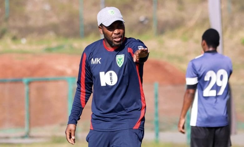 Mabhuti Khenyeza during training at Golden Arrows