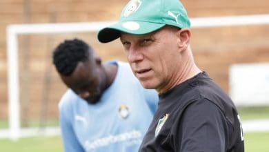 Michael Nees during Zimbabwe Warriors training