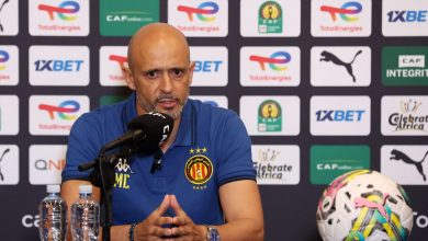 Miguel Cardoso, coach of Esperance Tunis during the CAF Champions League 2023/24 Semifinals 2nd leg Esperance Tunis Press Conferenceat the Loftus Stadium,