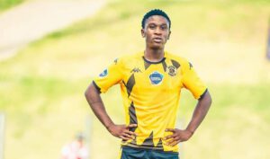 Kaizer Chiefs youngster Naledi Hlongwane during a DDC match