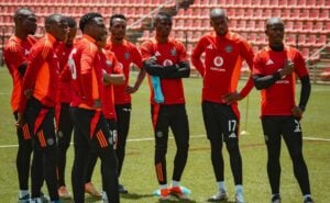 Orlando Pirates players at a training session