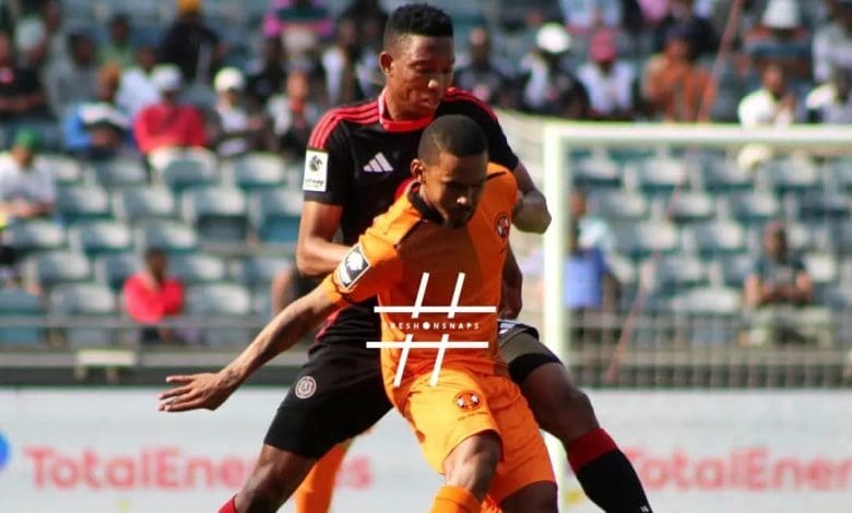 Oswin Appollis in action for Polokwane City against Orlando Pirates