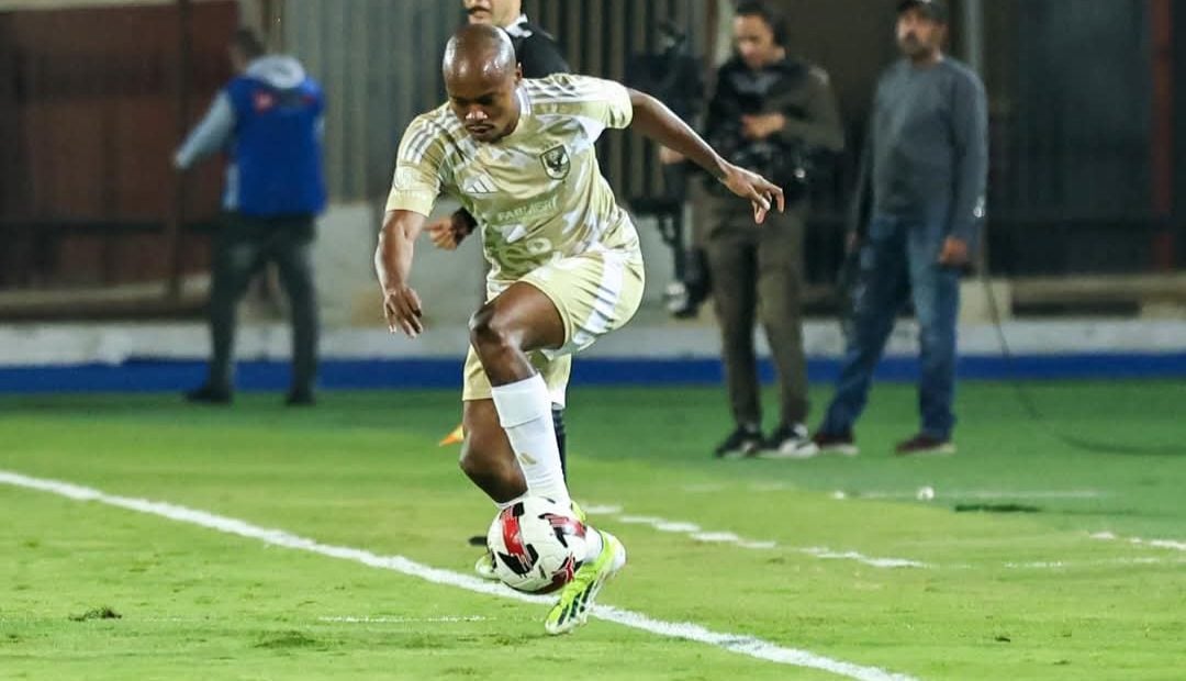 Percy Tau in action for Al Ahly