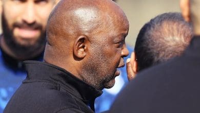 Pitso Mosimane during training with Esteghlal FC players