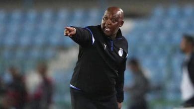 Pitso Mosimane giving instructions for his club