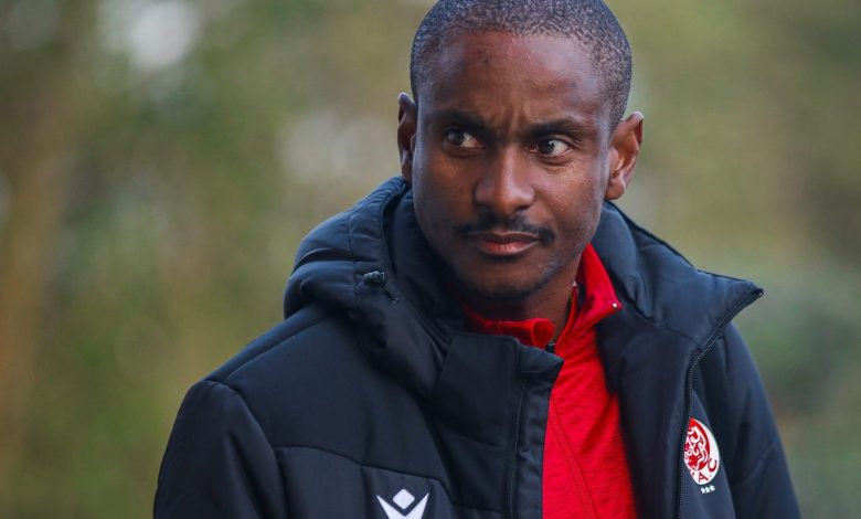 Rulani Mokwena during a training session at Wydad AC