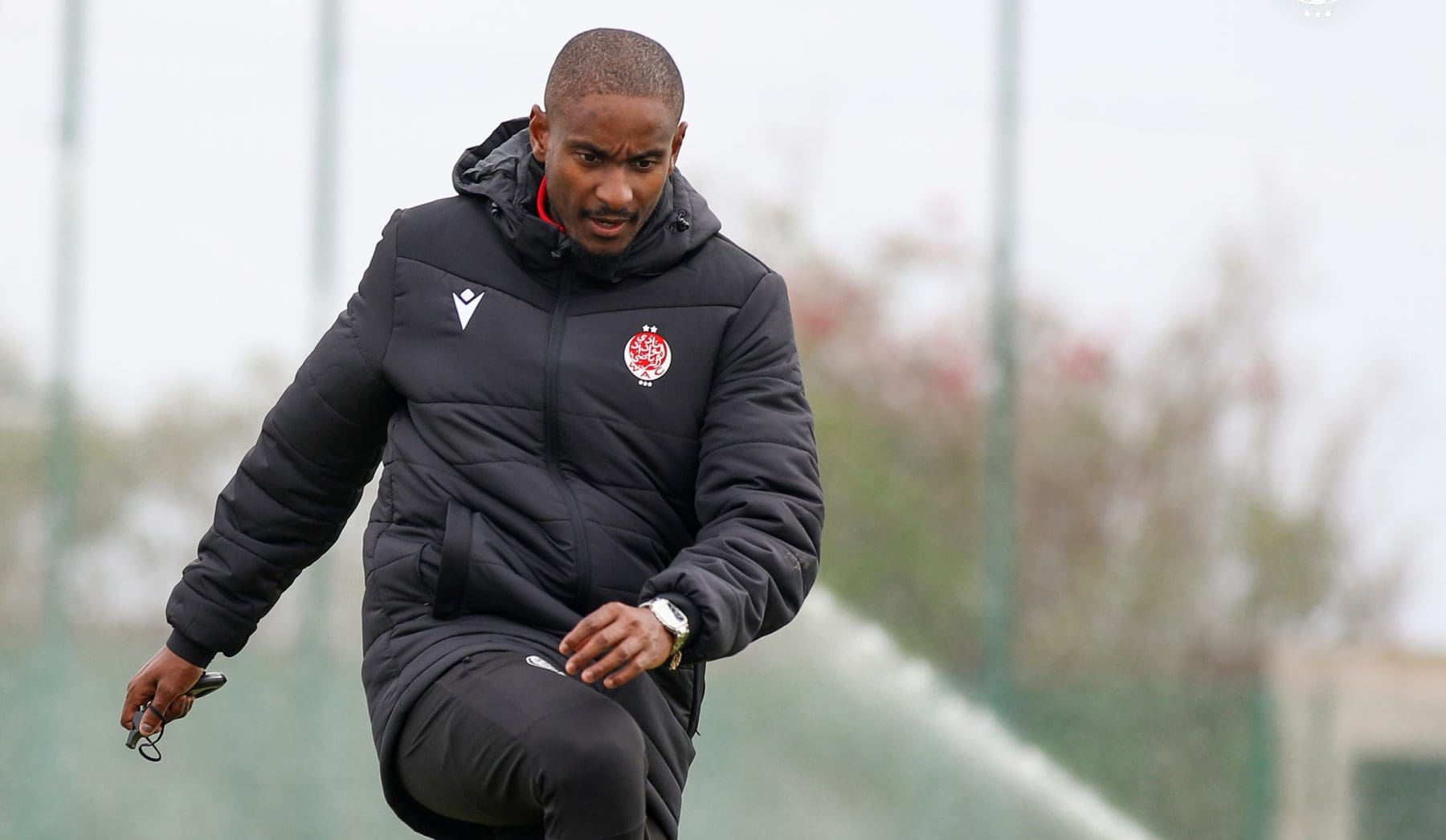 Rulani Mokwena during Wydad AC training session