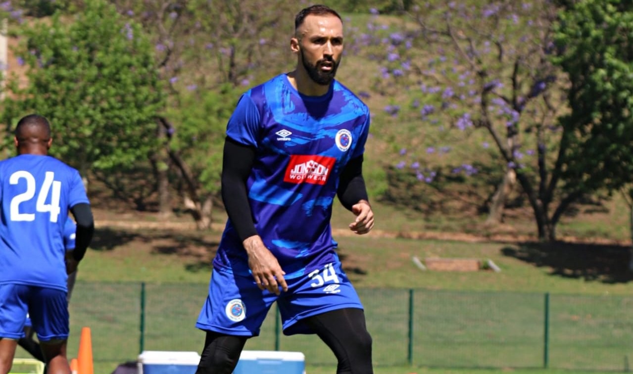 Former Kaizer Chiefs striker Samir Nurkovic at SuperSport United training