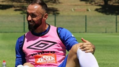 Samir Nurkovic during SuperSport training