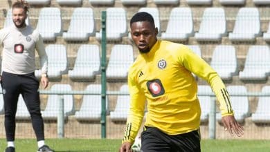 Orlando Pirates loanee Siphelo Baloni during training