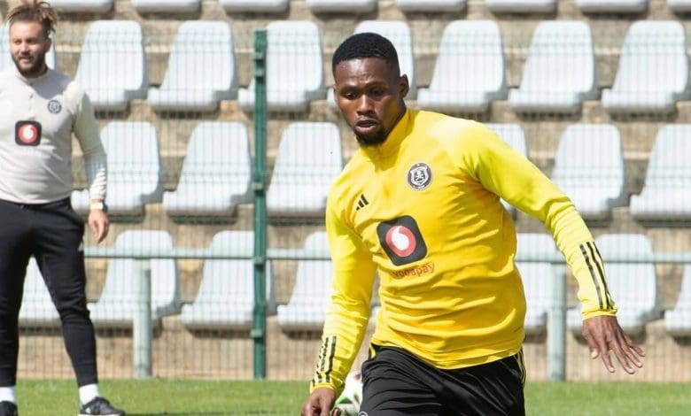 Orlando Pirates loanee Siphelo Baloni during training