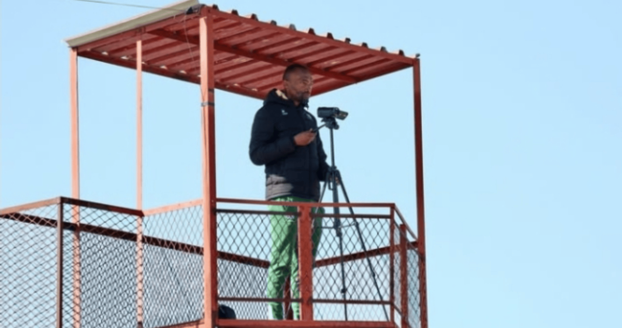 Thabo Mnyamane at work as performance analyst