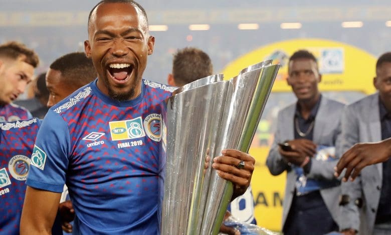 Thabo Mnyamane in SuperSport United colours