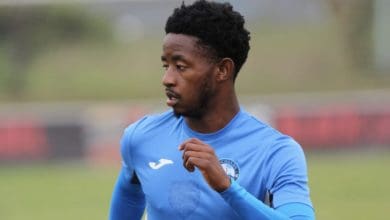 Mamelodi Sundowns loanee Thando Buthelezi during training at Richards Bay FC