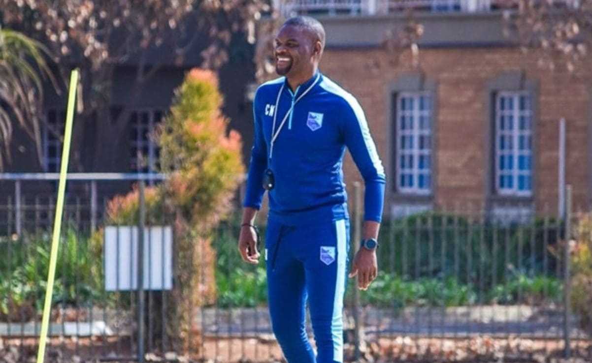 Thulani Nkosi of Upington City FC during a training session 