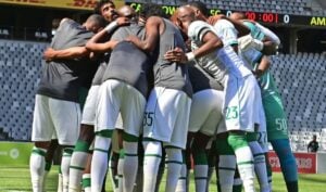 AmaZulu FC players during warm up
