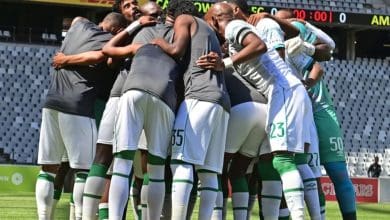 AmaZulu FC players during warm up