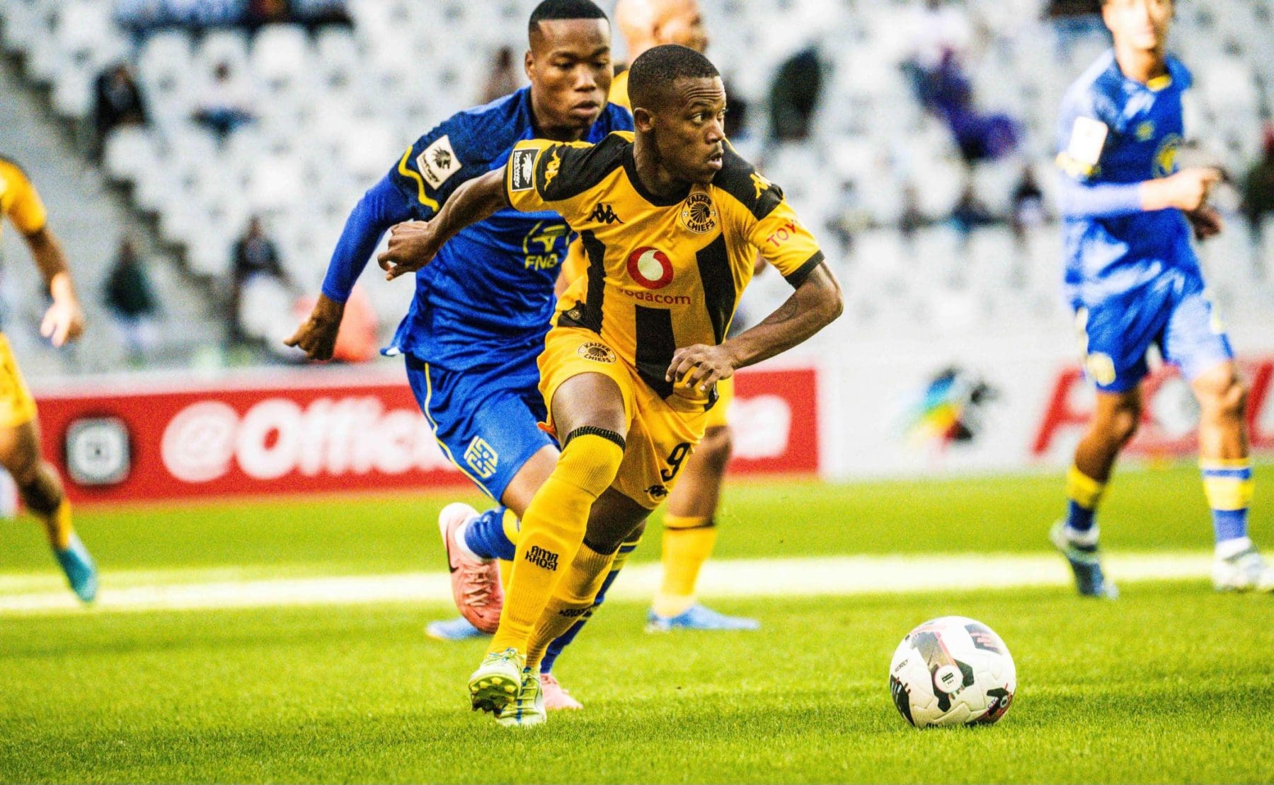 Cape Town City FC in action against Kaizer Chiefs 