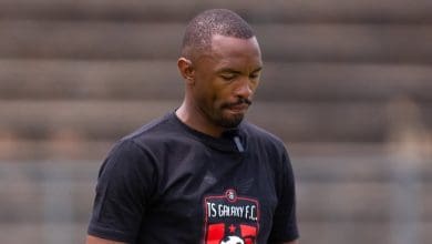 TS Galaxy DDC coach Bernard Parker during the pitch inspection