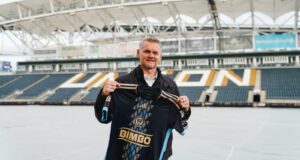 Bradley Carnell during his unveiling as Philadelphia Union coach