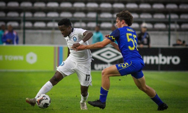 Cape Town City in action against Richards Bay FC