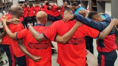 Chippa United in the dressing room