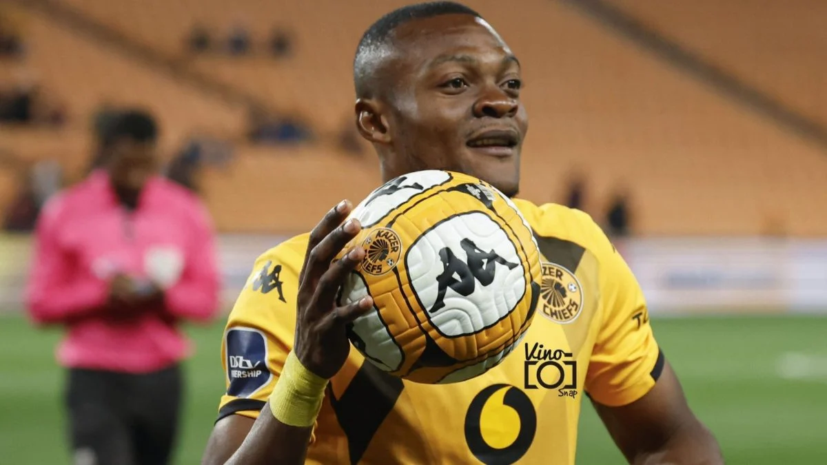 Christian Saile in action for Kaizer Chiefs, where he played with Itumeleng Khune